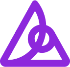 Image of the Accessibility logo, which is purple and features a
      combination of overlapping shapes, with a triangular outline